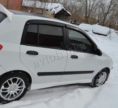 Hyundai Getz (02-11) Пластиковые пороги