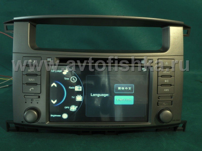 Toyota Land Cruiser 100, Lexus LX470 (03-08) автомагнитола с GPS навигацией, штатное головное устройство с HD экраном 7 дюймов, PMS, ROF1212HD